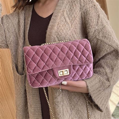 bolso chanel lona imitación
